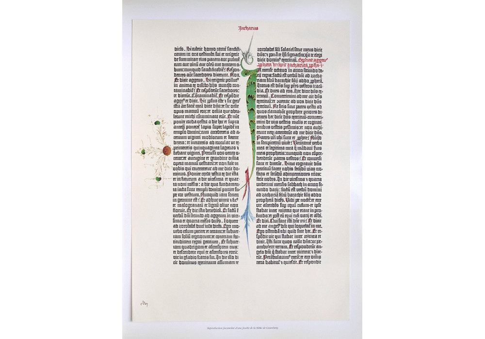 Biblia Gutenberg o 42 lineas-Incunables Libros Antiguos-libro facsimil-Vicent Garcia Editores-3 pagina.